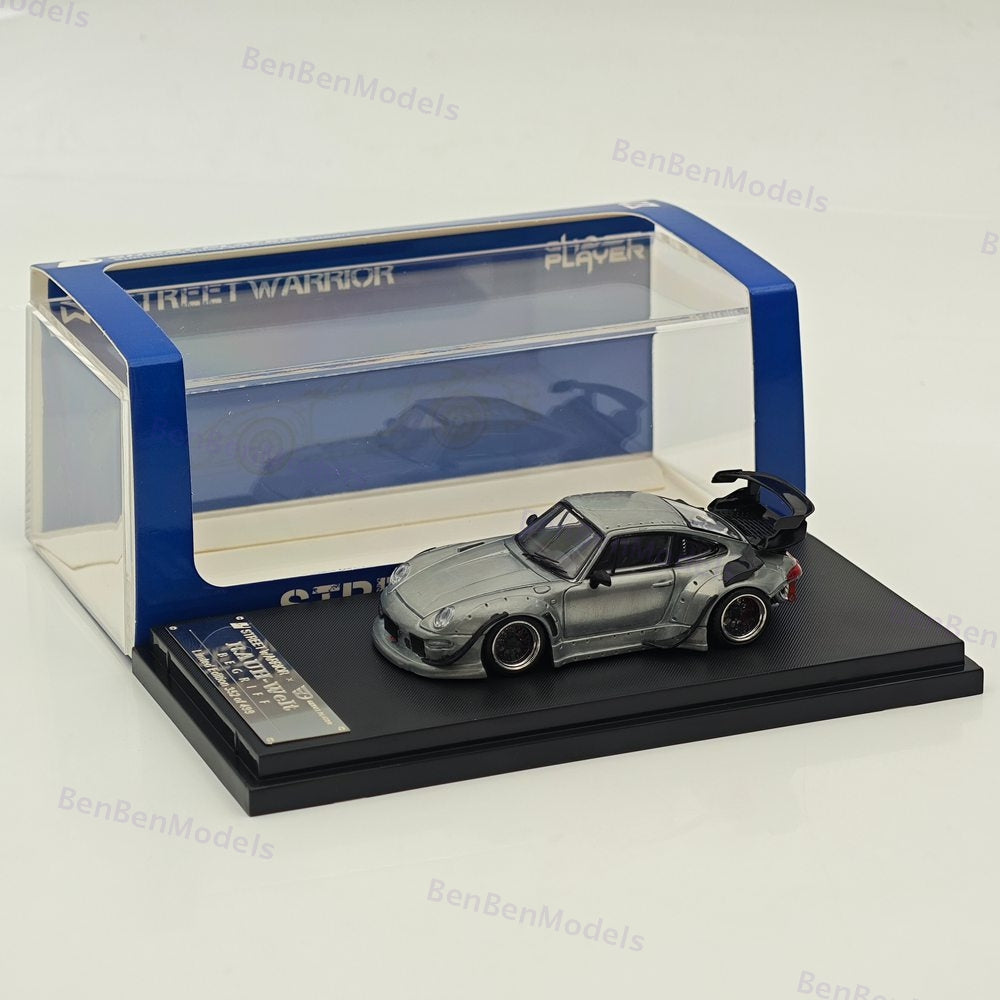 1/64 SW Porsche RWB 993 Wide Body Modification Diecast Model Car Varnish version