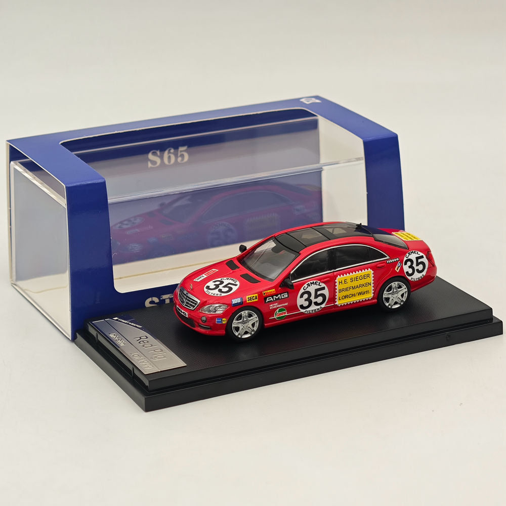 1/64 SW MERCEDES BENZ S-Class S65 W221 Red Pig #35 Diecast Model Car Limited