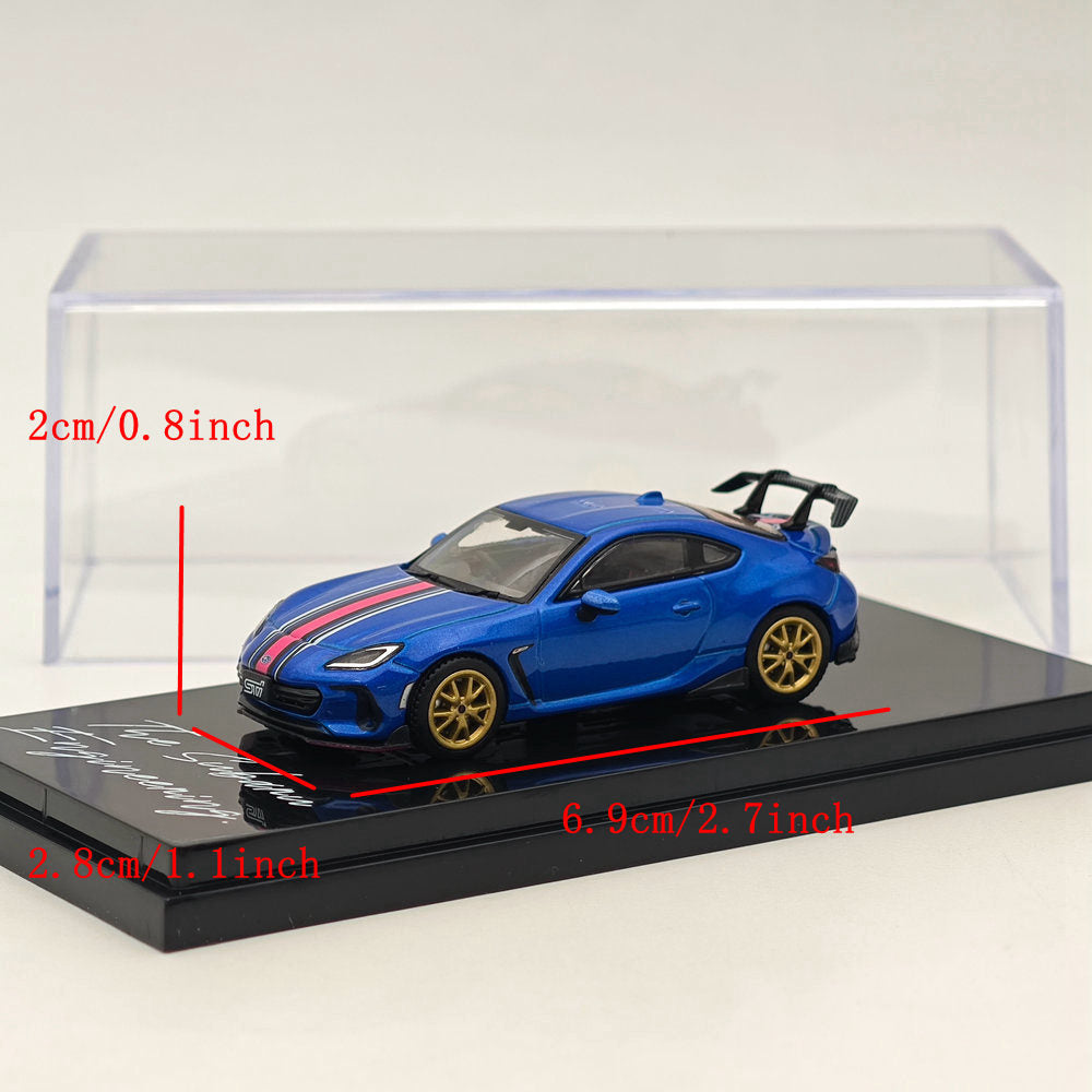 Hobby Japan 1:64 BRZ STI Peaformance WR Blue Pearl with Stripe HJ642047DSBL Diecast Models Car Collection