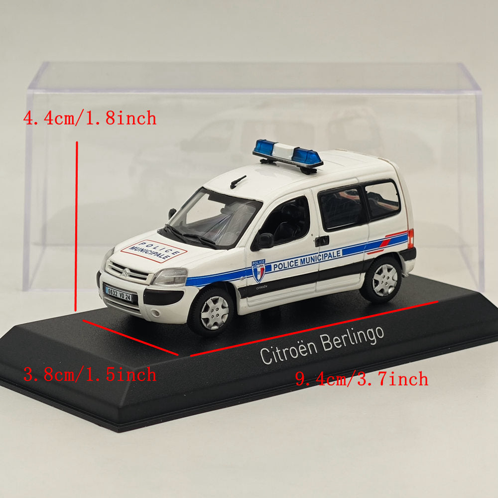 1/43 Norev CITROEN BERLINGO 2007 Police Municipale Diecast Model Cars White