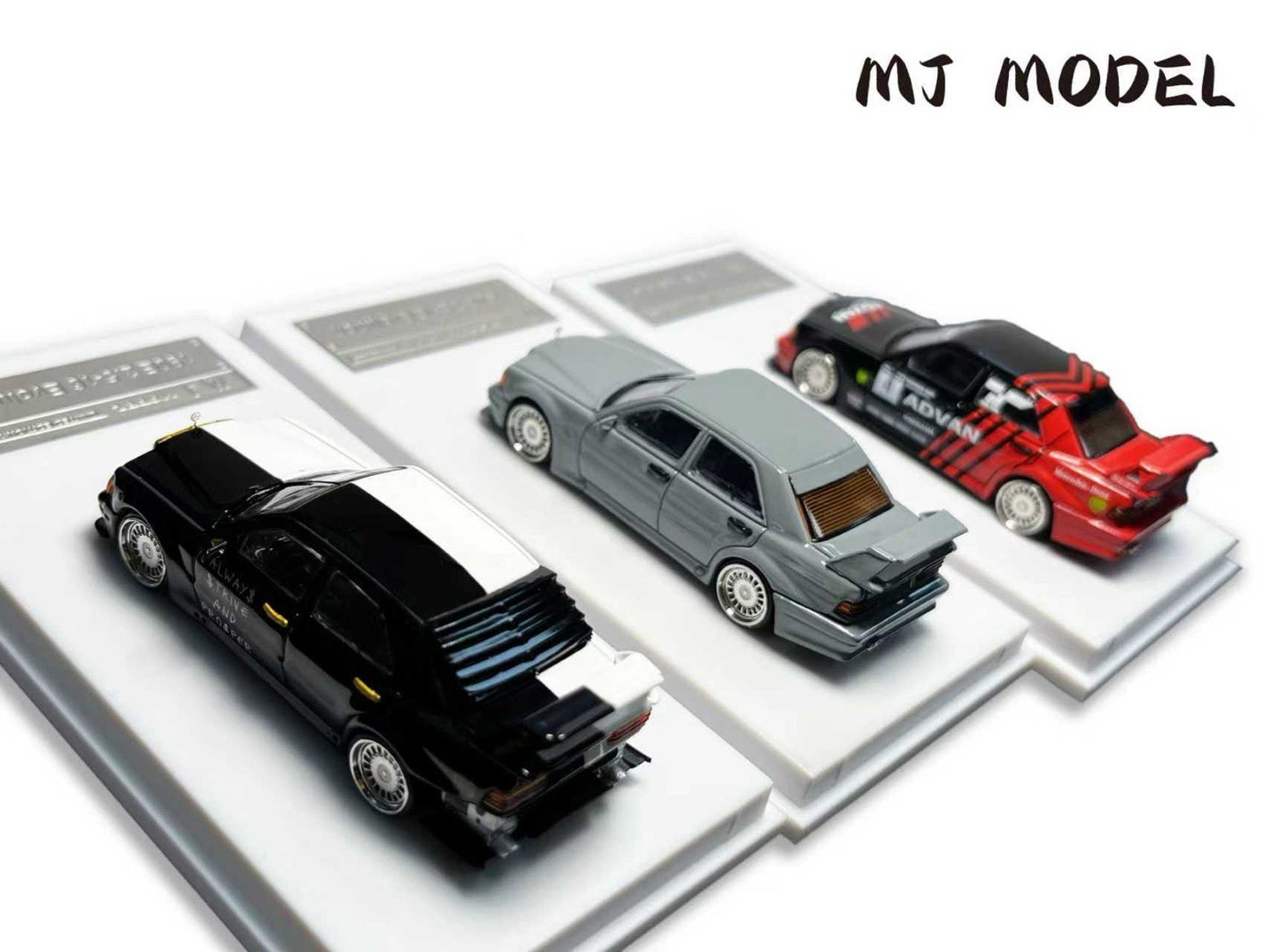 MJ 1:64 190E Classic Alloy Diecast Toys Car Model Collectible Gift