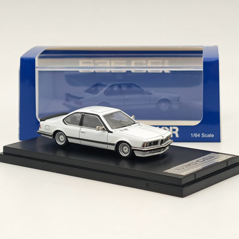 1/64 STREET WARRIOR BMW E24 6 Series 635 CSI White Diecast Models Car Collection