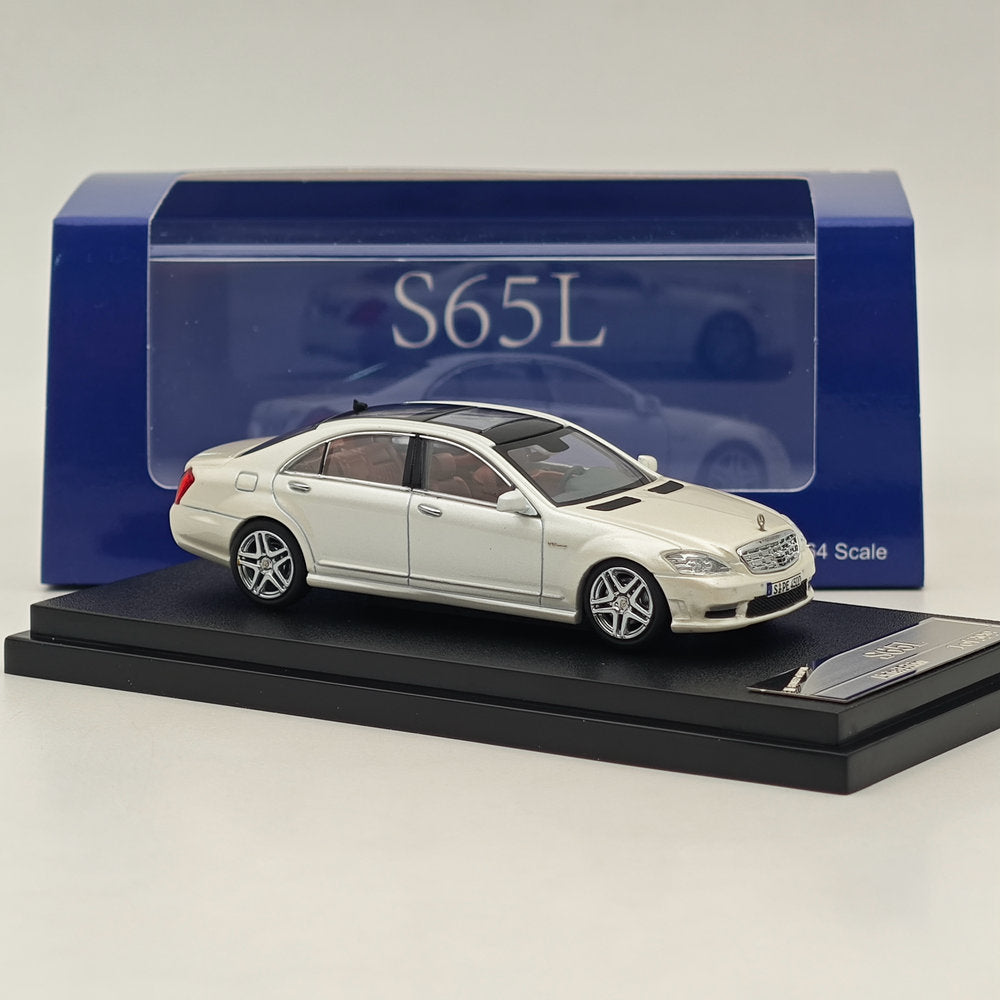 1/64 SW Mercedes Benz S Class S65L V12 White Sedan Sports Diecast Models Car