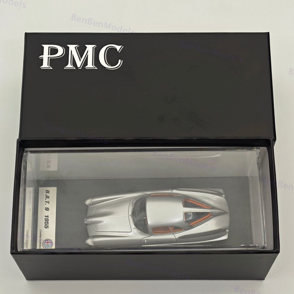 PMC 1/43 Alfa Romeo B.A.T. 9 1955 Silver Resin Model Car Limited Edittion 111