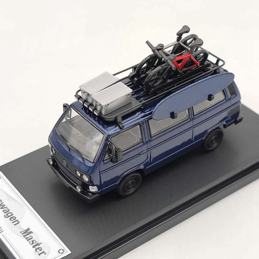 Master 1:64 Porsche B32 & VW T3 Multivan 1985 Van With Accessories Diecast Toys Car Models Miniature Hobby Exquisite Gifts