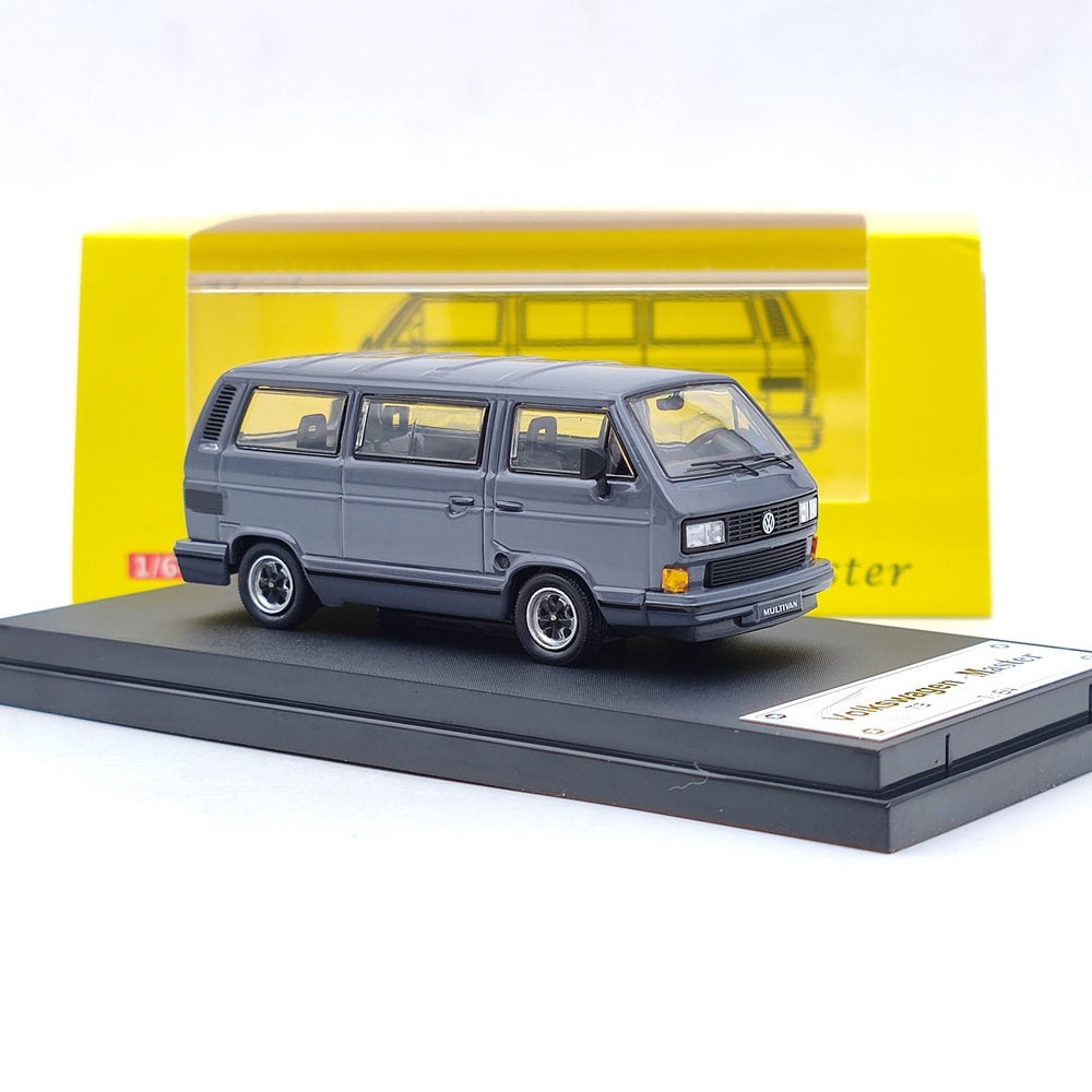 Master 1:64 Porsche B32 Joint name VW T3 Multivan 1985 Van Diecast Toys Car Models Miniature Vehicle Hobby Exquisite Gifts