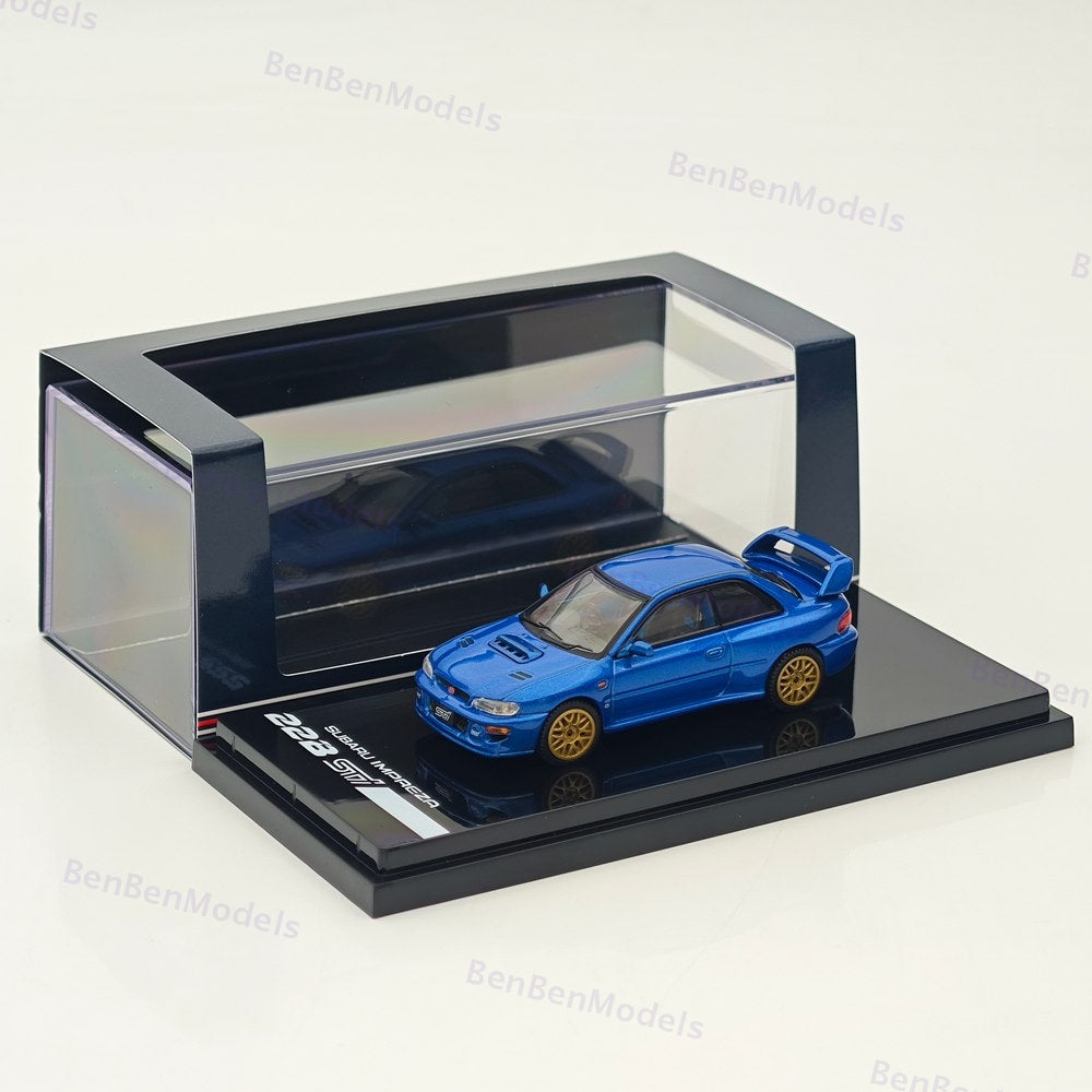 Hobby Japan 1/64 SUBARU Impreza 22B STi Version GC8 HJ646041BL BLUE Diecast