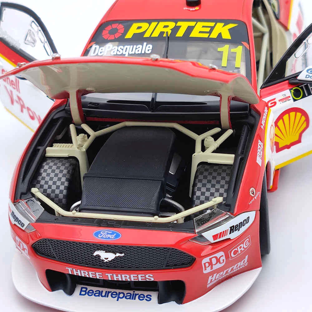 1/18 Authentique SHELL V-POWER RACING #11 FORD MUSTANG GT 2021 ANTON DE PASQUALE'S Toys Car Cadeau
