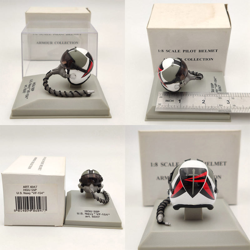 1/8 CDC Armour/Franklin Mint Pilot Helmet HGU 26P/33P/55P/MK 10/Gueneau 316/APH 6B Diecast Model Collection Used