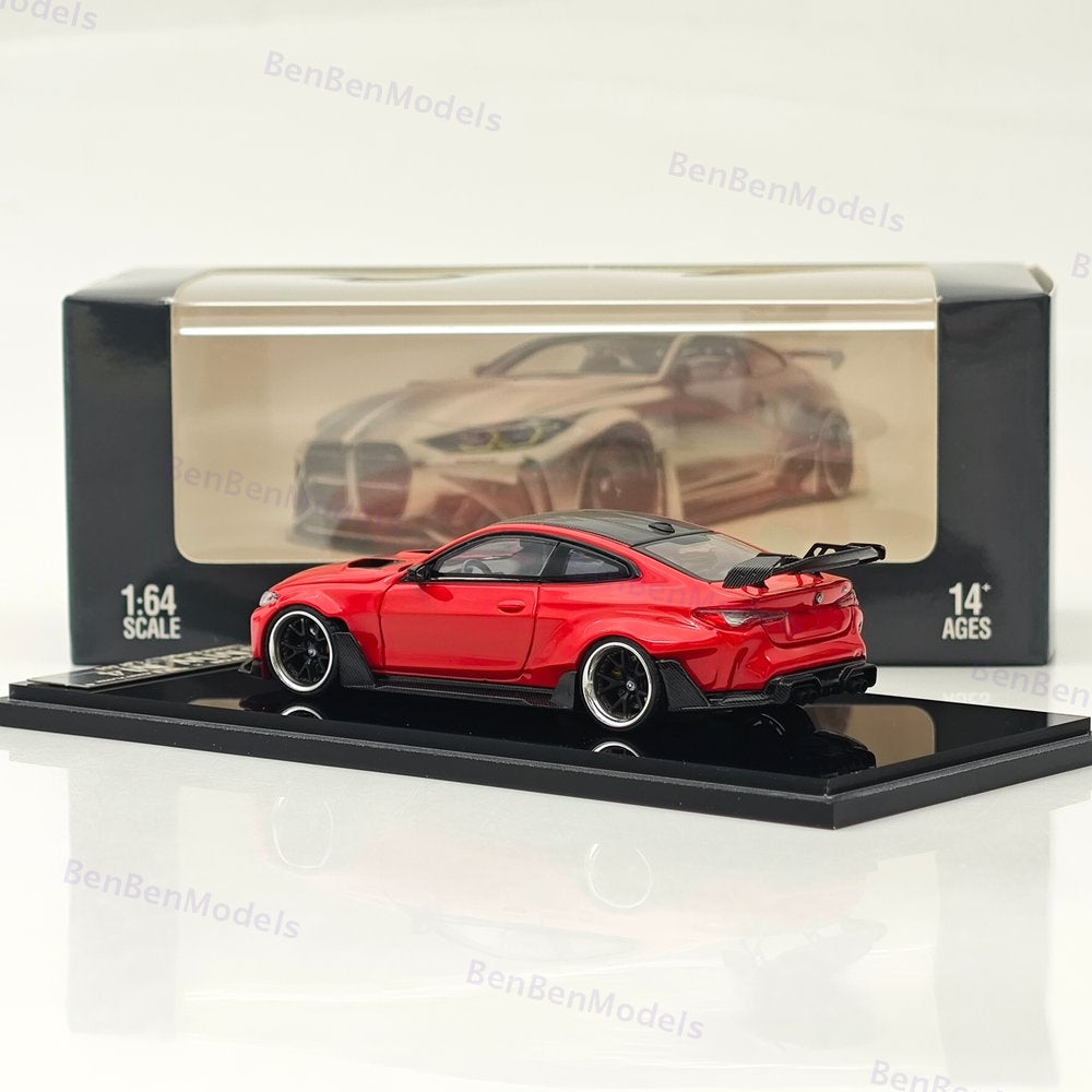 1:64 SW BMW M4 G82 Red Sports Model Diecast Models Car Limited Collection
