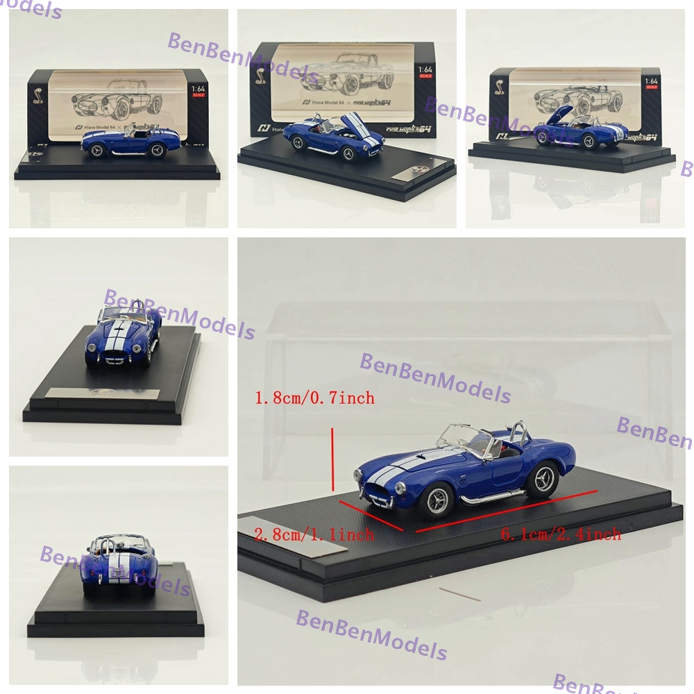 Fine Works 1/64 Ford SHELBY COBRA 427S/C Diecast Models Car Limited Collection