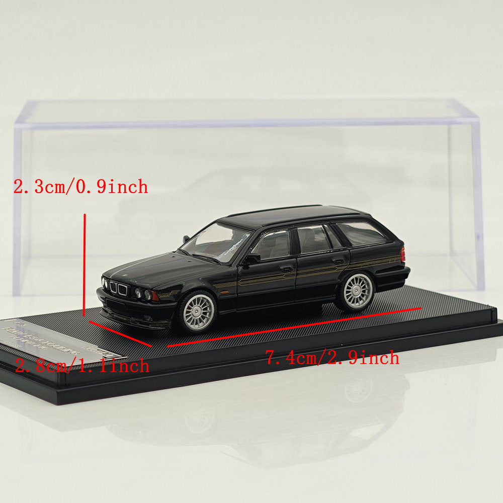 Mortal 1:64 BMW E34 M5 ALPINA B10 TOURING Wagon Openable Hood Diecast Toys Car Models Hobby Collection Gifts