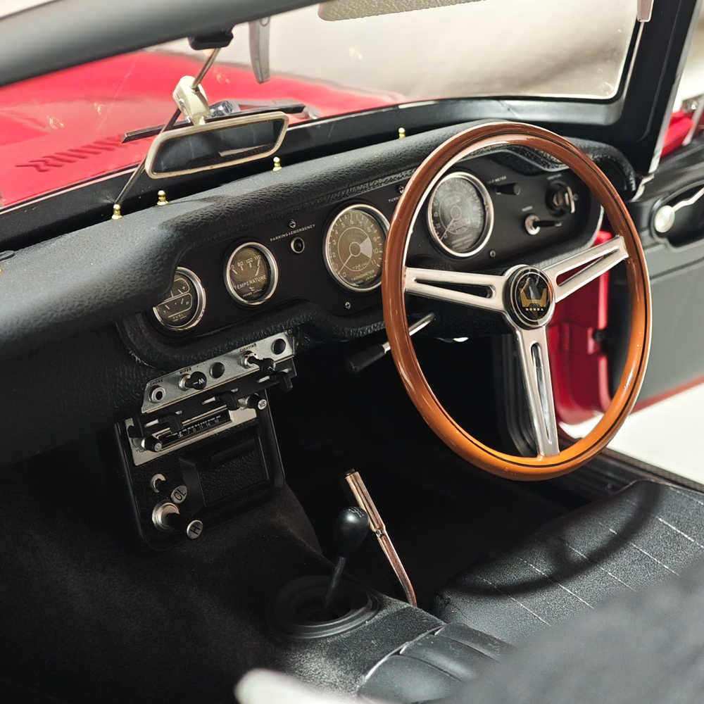 RARE 1/6 G & P HONDA S800M Cabriolet 1969 Modèle moulé sous pression édition son et lumière