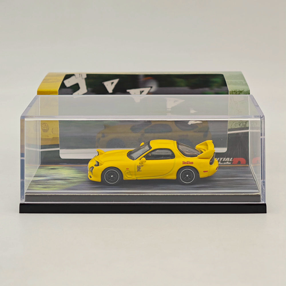 Hobby Japan 1/64 RX-7 (FD3S) RedSuns Initial D Open Headlights HJ643007BDY Diecast Model Collection
