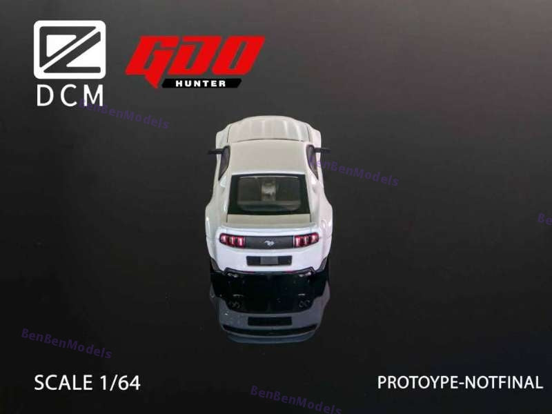 Pre-sale GDO Hunter x DCM 1:64 Mustang 2014 Wild Horse Modified Pearl White