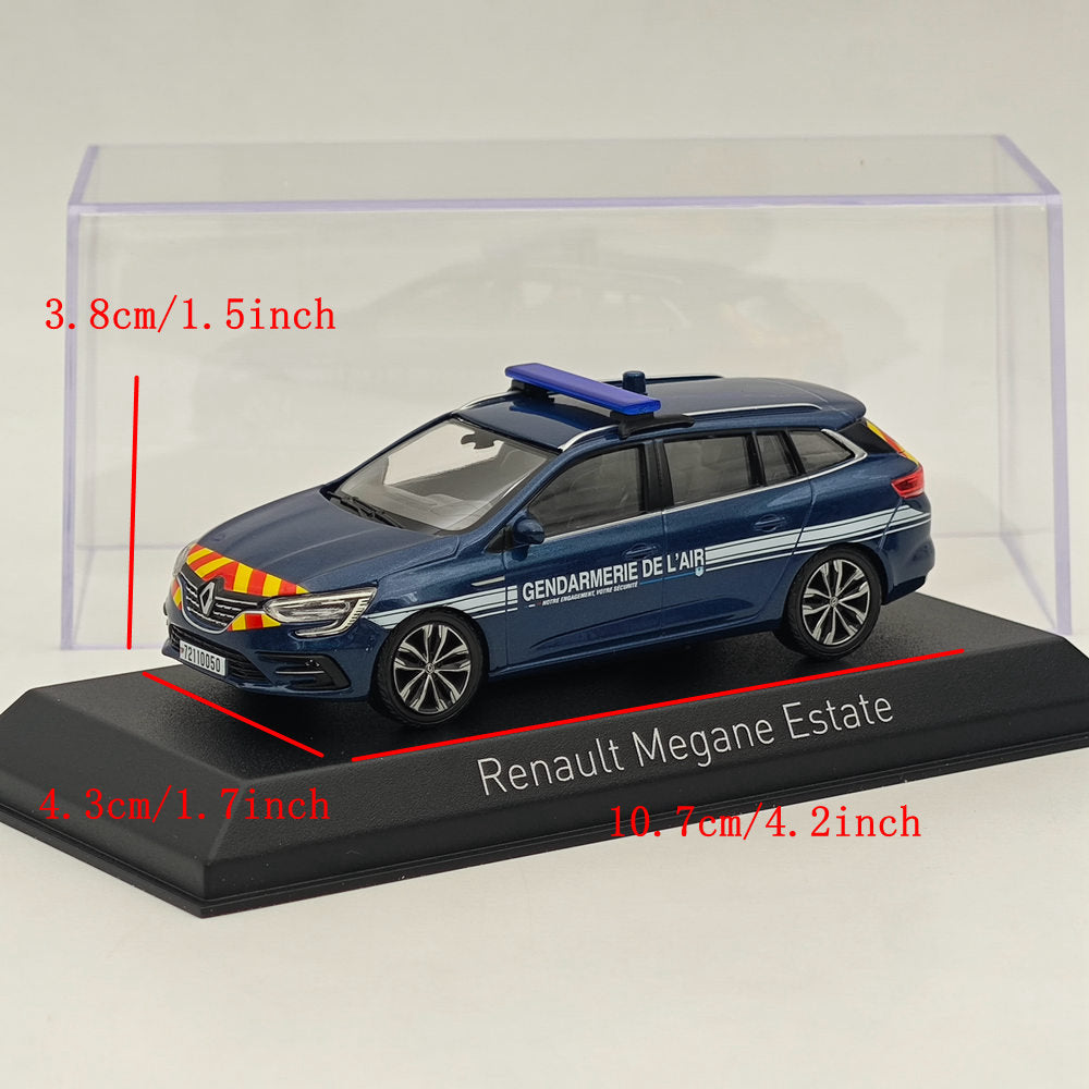 1/43 Norev Megane Estate GENDARMERIE DE L'AIR 2022 Blue Diecast Model