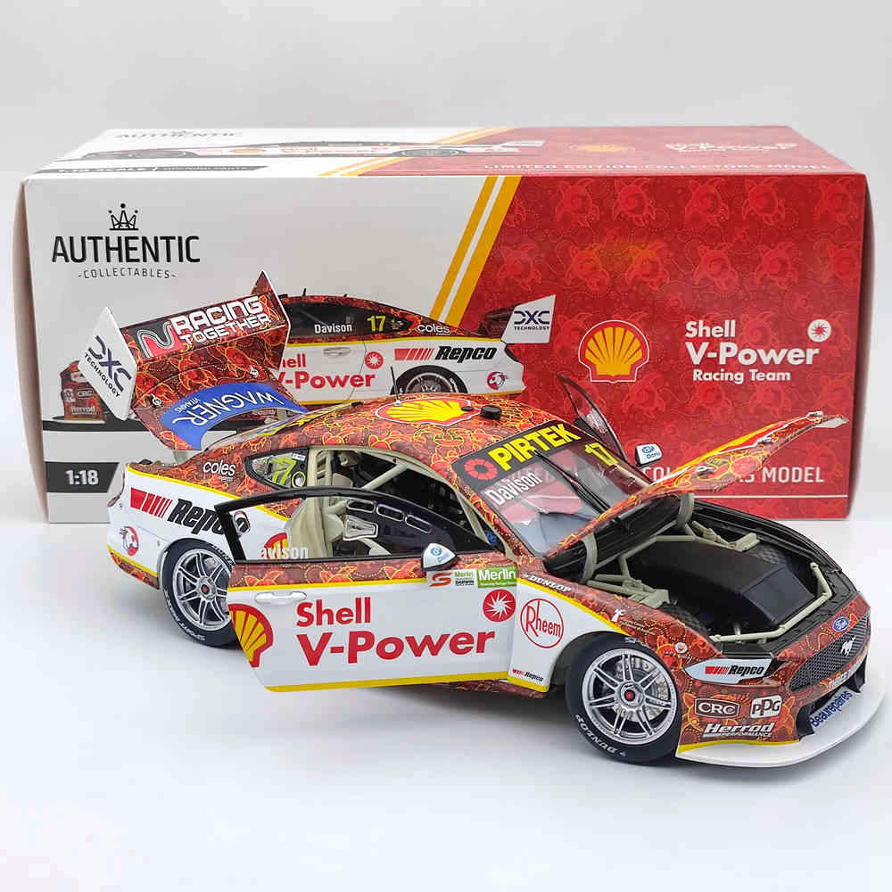1/18 Authentic SHELL V-POWER RACING TEAM WILL DAVISON'S #17 FORD MUSTANG GT 2021 TOYS CAR GIFT