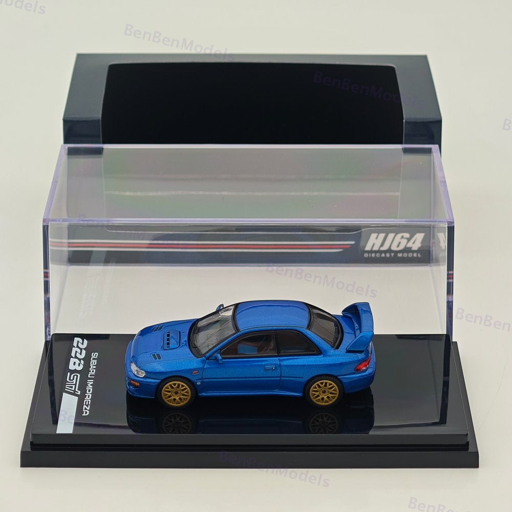 Hobby Japan 1/64 SUBARU Impreza 22B STi Version GC8 HJ646041BL BLUE Diecast