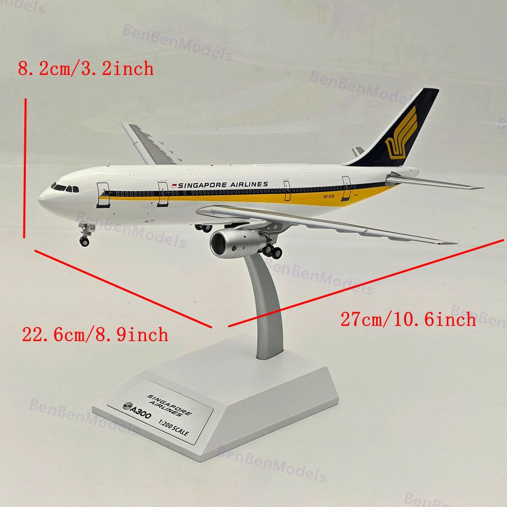 1:200 Singapore Airlines / Airbus A300B4-200 / 9V-STG / JF-A300-0003 / Diecast