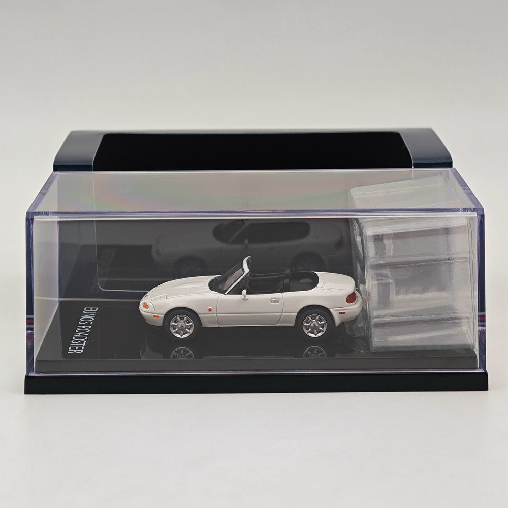 1/64 Hobby JAPAN Mazda EUNOS ROADSTER NA6CE AVEC COUVERCLE DE TONNEAU Blanc HJ642025AW Modèles moulés sous pression Voiture Collection limitée Auto Jouets Cadeau