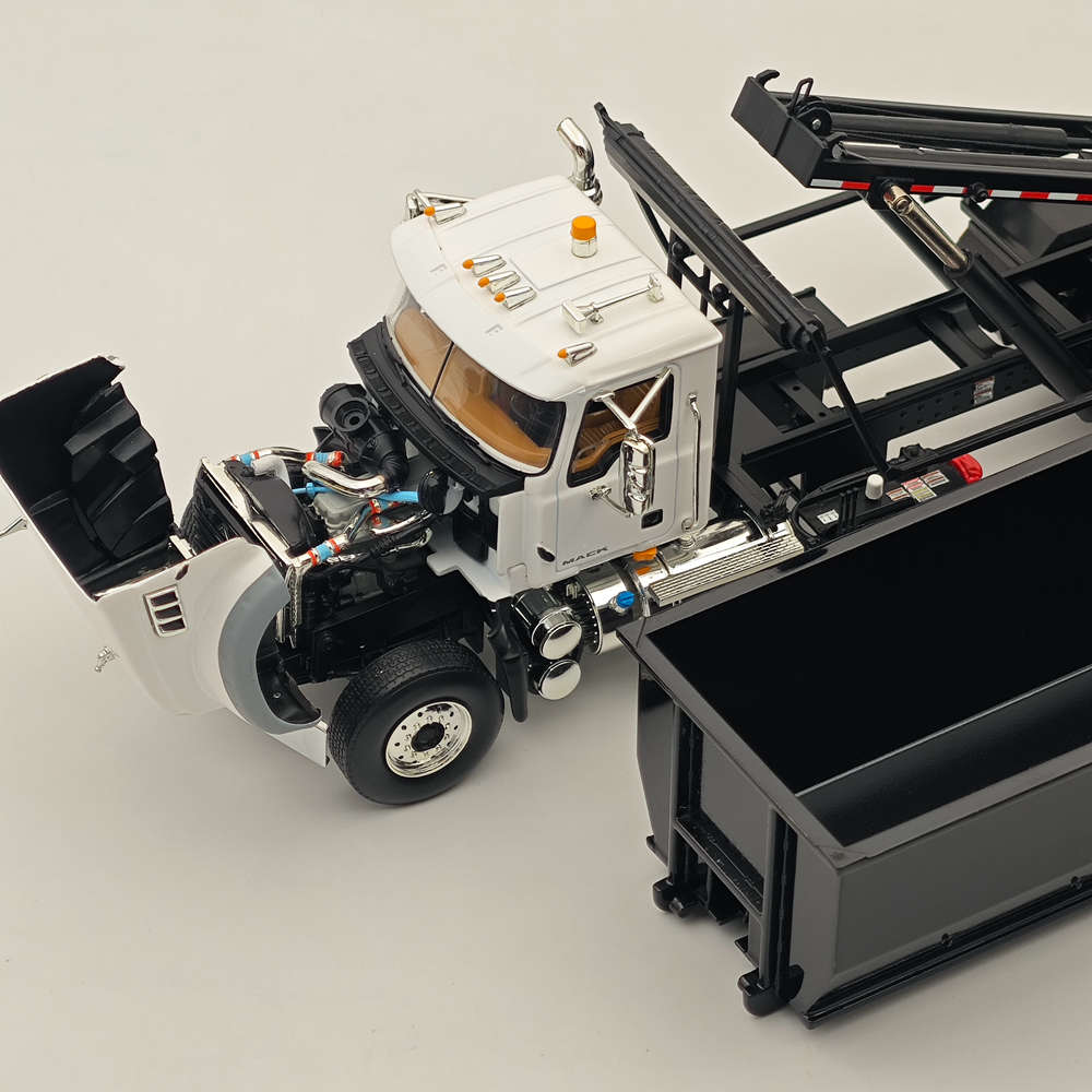 FIRST 1/34 Mack Granite MP Engine Series with Tub-Style Roll-Off Container #4211