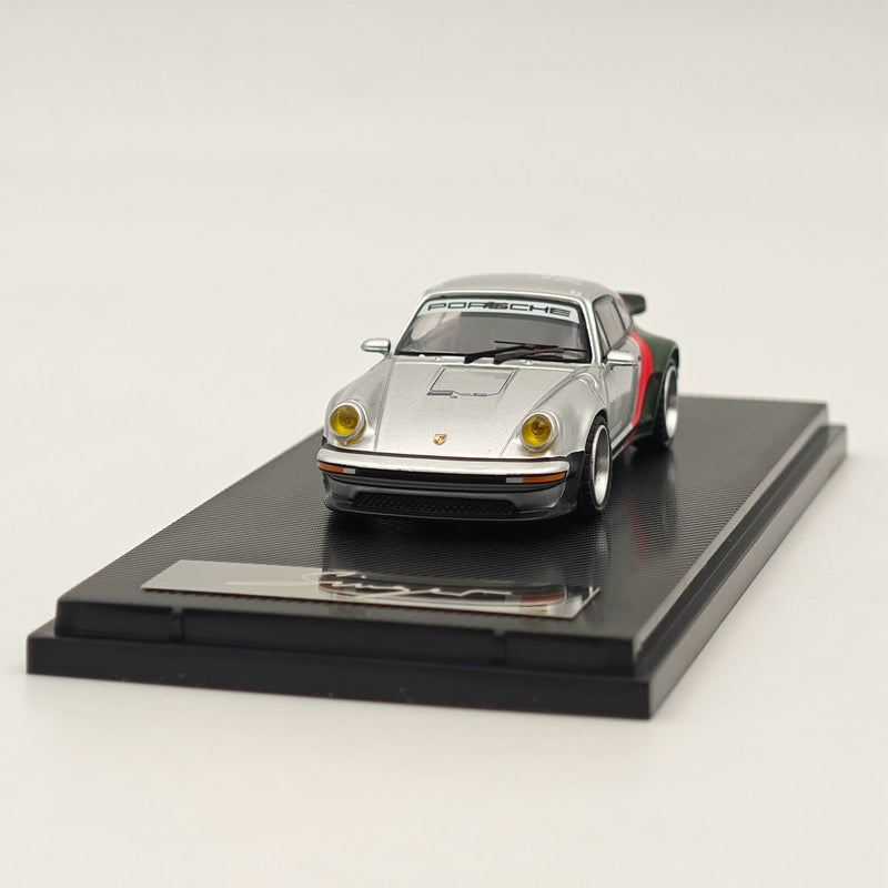 Ghost Player 1/64 Porsche Singer Turbo Study 930 Silver Diecast Models Car Collection