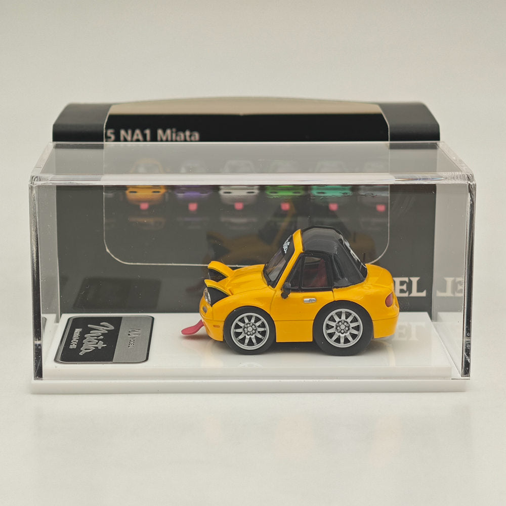 MJ 1:64 Miniature Mazda mx5 Q miata na Resin Car Models Toys Hobby Collection Gifts Limited Edition