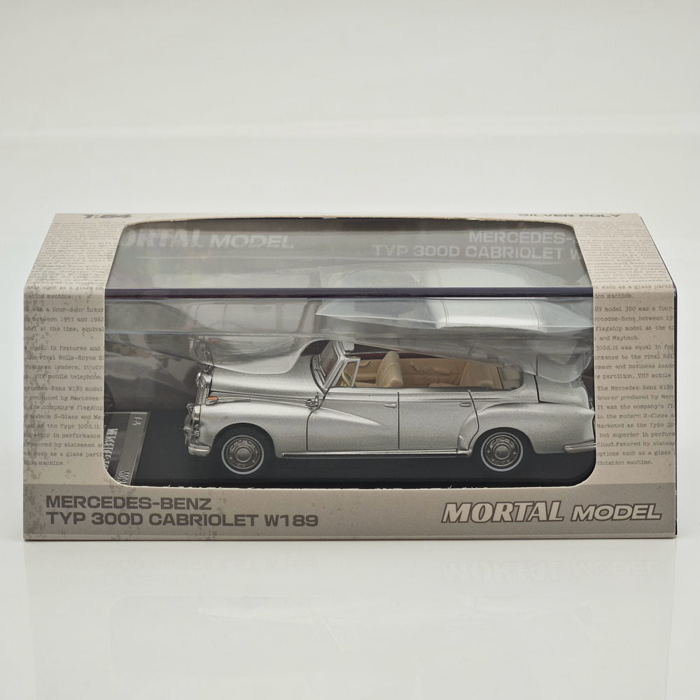 Mortal 1:64 Mercedes Benz 300D Convertible Retro Alloy Car Model Collection Diecast Toys Car Miniature Hobby Gifts