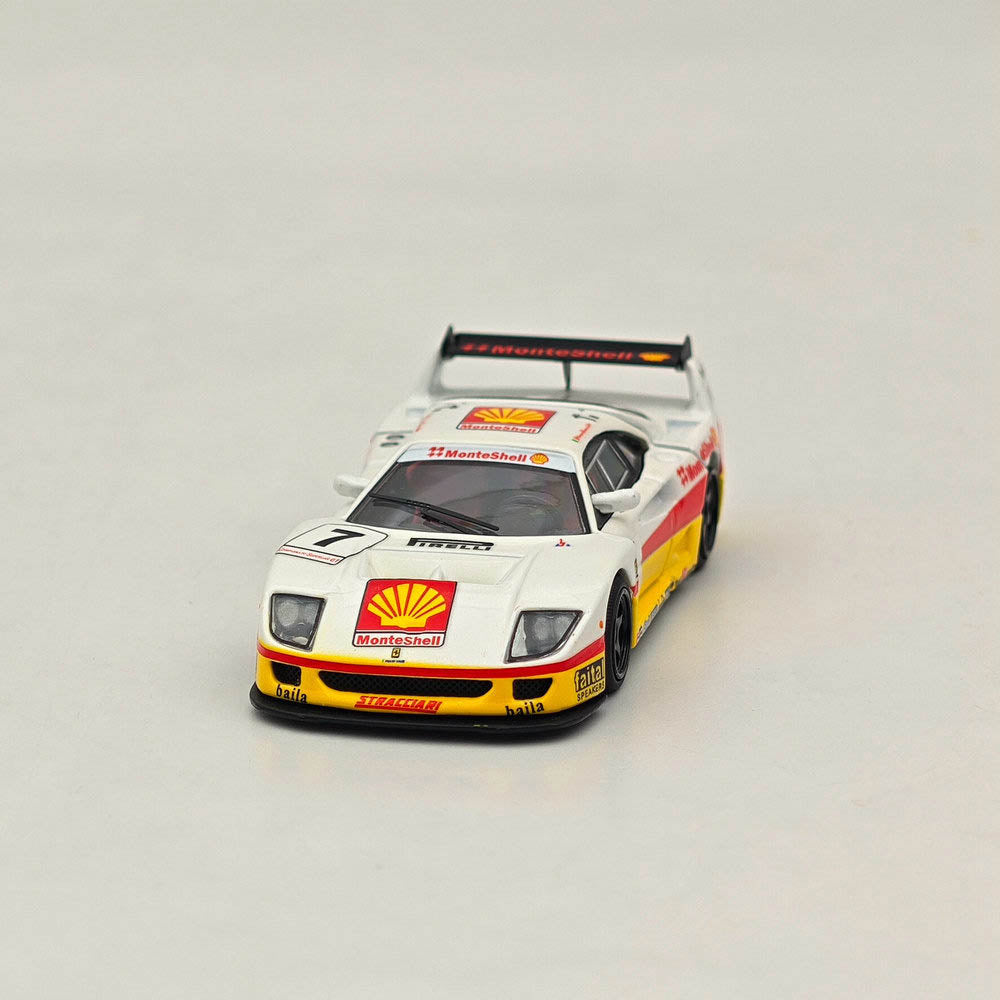 1/64 SH Ferrari F40 LM #7 Racing Sports Model Legend Series Hayon ouvert Blanc