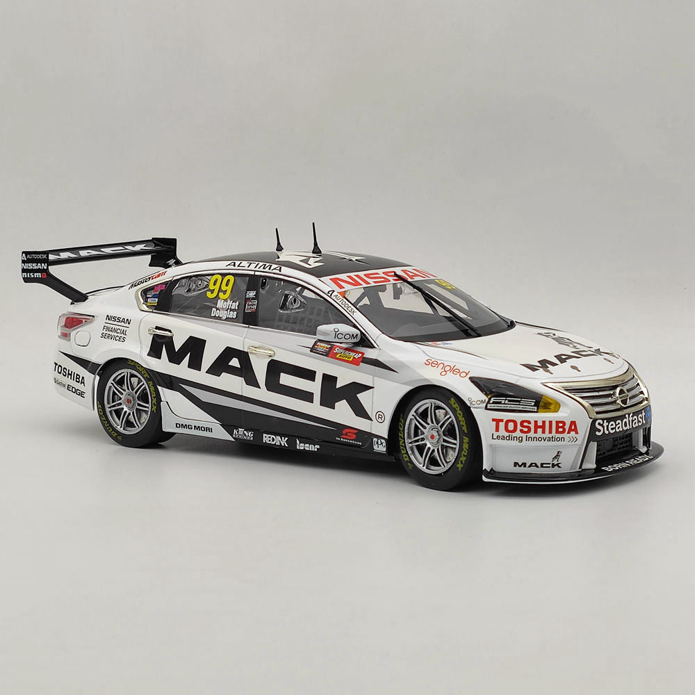 1/18 Apex Nissan Altima MACK TRUCKS #99 - MOFFAT / DOUGLAS 2015 AD80813 Diecast Toys Car Gift