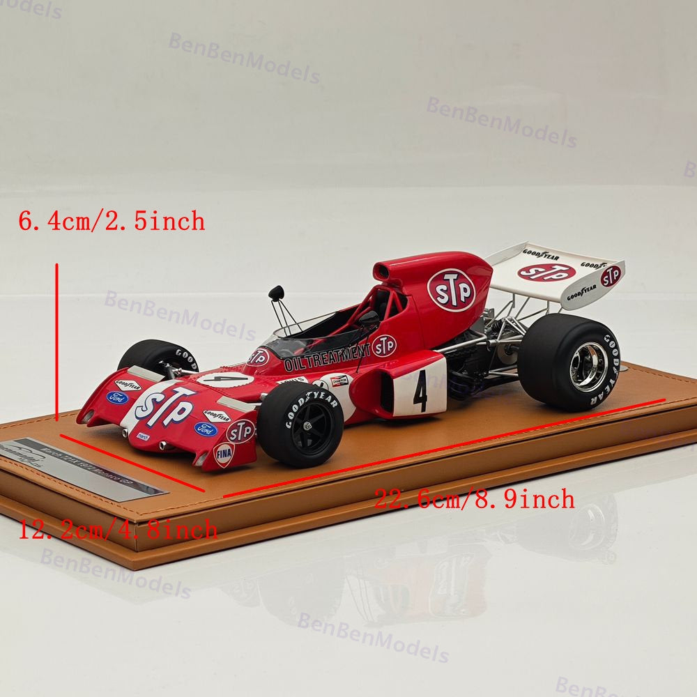 Tecno 1/18 March 721X 1972 Monaco GP Driver Niki Lauda #4 TM18-288D Ltd 100 Pcs