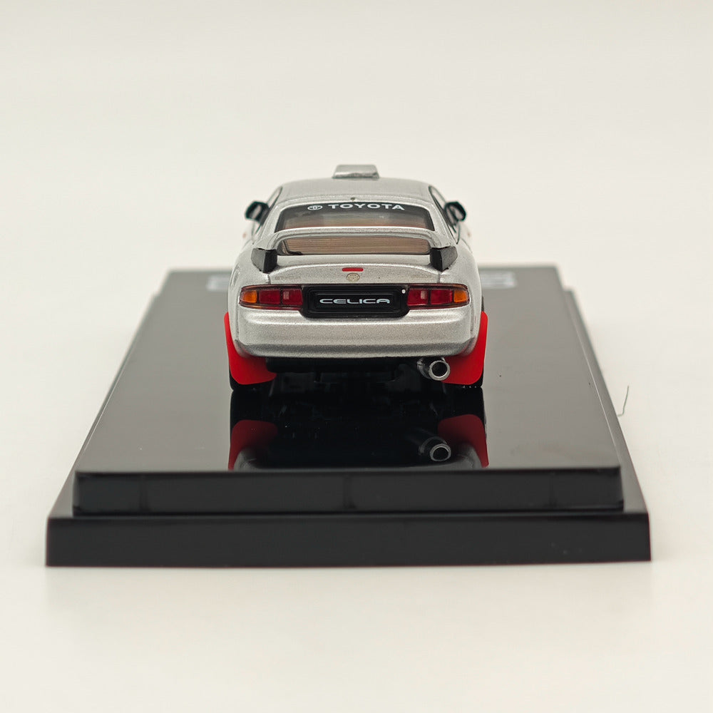 Hobby Japan 1/64 Toyota CELICA GT-FOUR WRC Edition (ST205) Customized Version / 8 Spokes Wheel HJ641064CS Silver Diecast Models Car Collection