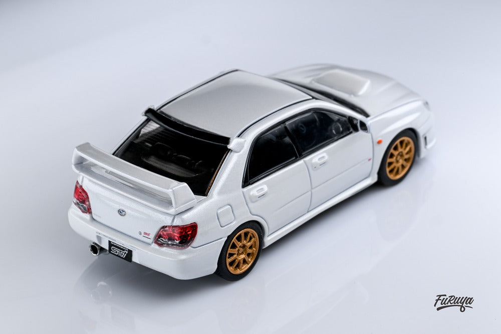 Furuya 1:64 SUBRARU Impreza WRX STi GD/GG 9e Collection de voitures miniatures moulées sous pression Cadeaux de loisirs