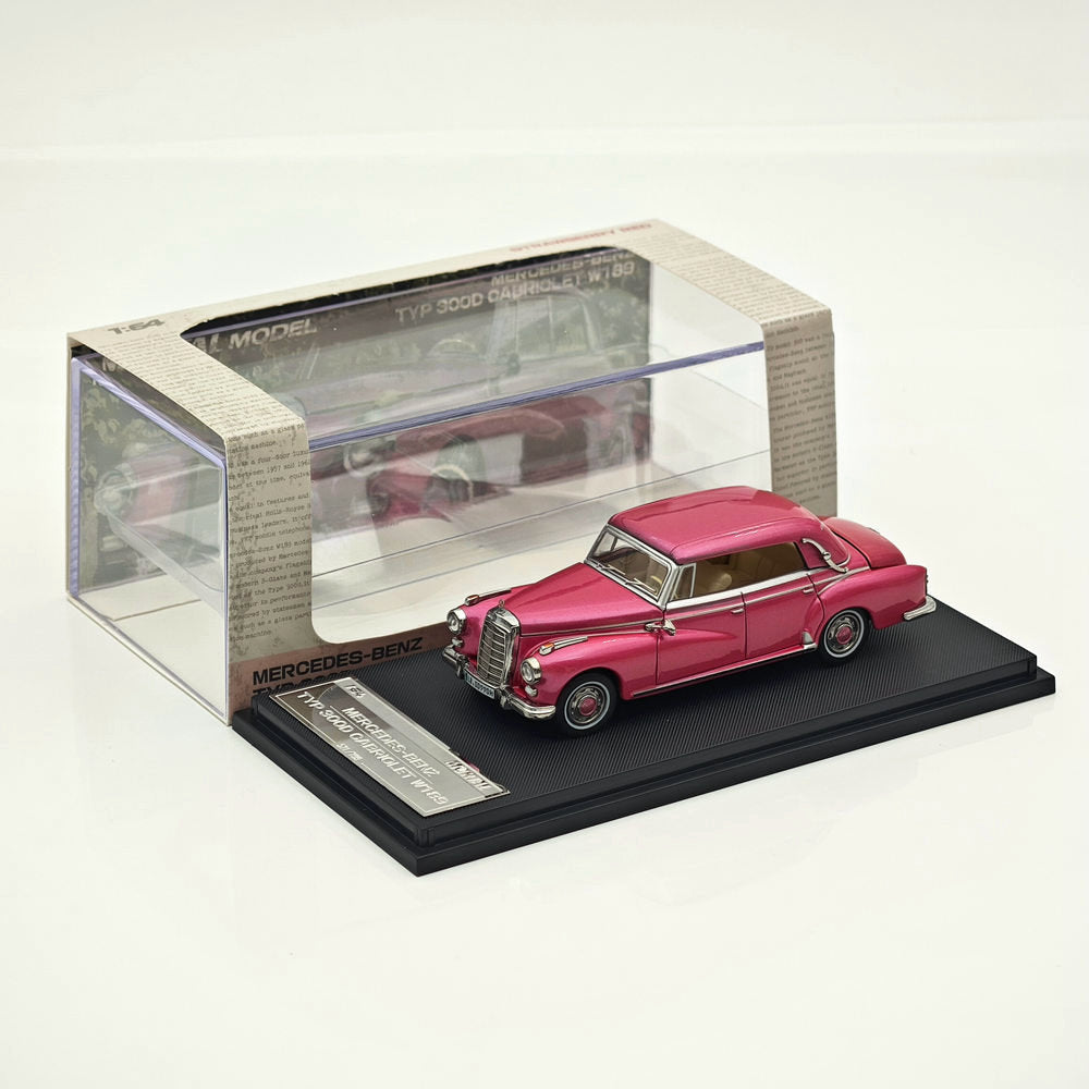 Mortal 1:64 Mercedes Benz 300D Convertible Retro Alloy Car Model Collection Diecast Toys Car Miniature Hobby Gifts