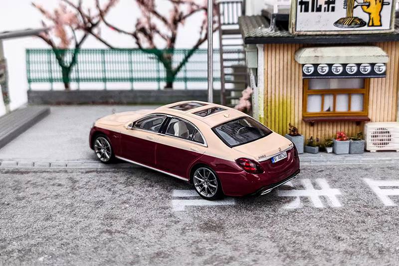 Master 1:64 S450 W222 Double Color Matching Diecast Toys Car Models Collection Gifts
