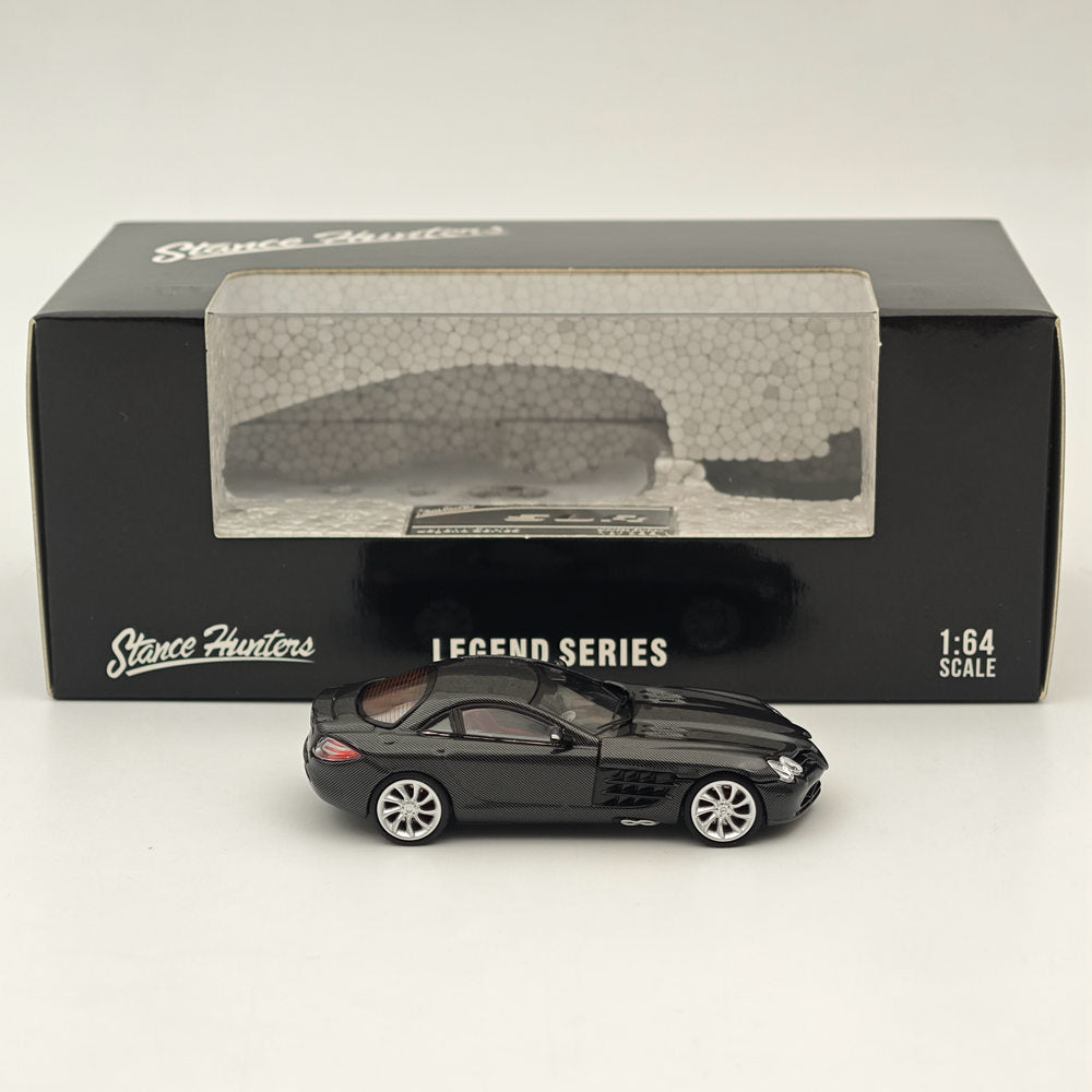 Modèle réduit de voiture moulé sous pression Mercedes Benz McLaren SLR Black LEGEND SERIES VHTF 1/64 Stance Hunters