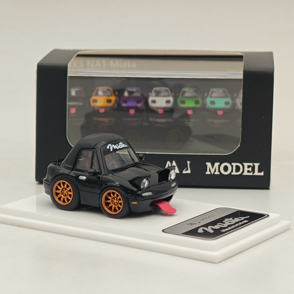 MJ 1:64 Miniature Mazda mx5 Q miata na Resin Car Models Toys Hobby Collection Gifts Limited Edition
