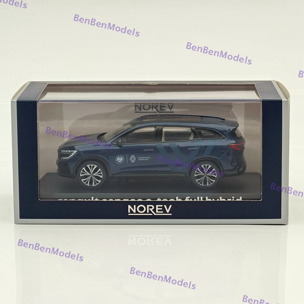 1/43 Norev Renault Espace E-tech Full Hybrid partenaire premium Diecast Blue