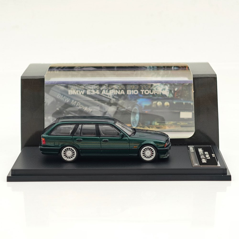 Mortal 1:64 BMW E34 M5 ALPINA B10 TOURING Wagon Openable Hood Diecast Toys Car Models Hobby Collection Gifts