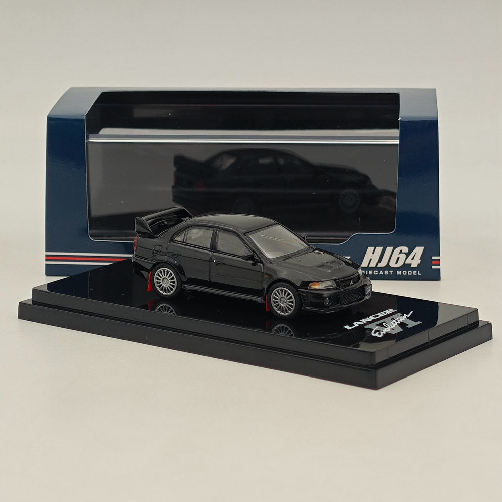 Hobby Japan 1/64 Mitsubishi Lancer GSR Evolution VI (CP9A) 1999 HJ642033ABK Noir