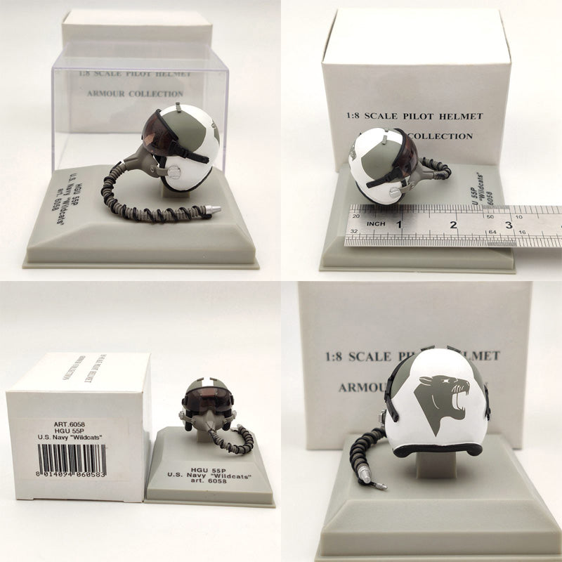 1/8 CDC Armour/Franklin Mint Pilot Helmet HGU 26P/33P/55P/MK 10/Gueneau 316/APH 6B Diecast Model Collection Used