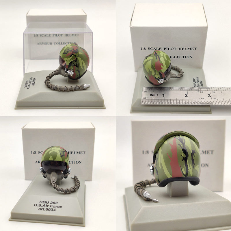 1/8 CDC Armour/Franklin Mint Pilot Helmet HGU 26P/33P/55P/MK 10/Gueneau 316/APH 6B Diecast Model Collection Used