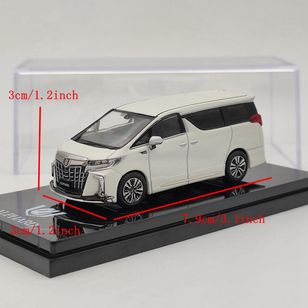 1/64 Hobby Japan Toyota ALPHARD (H30W) Version personnalisée Blanc HJ642012AW Jouets moulés sous pression Voiture Cadeau