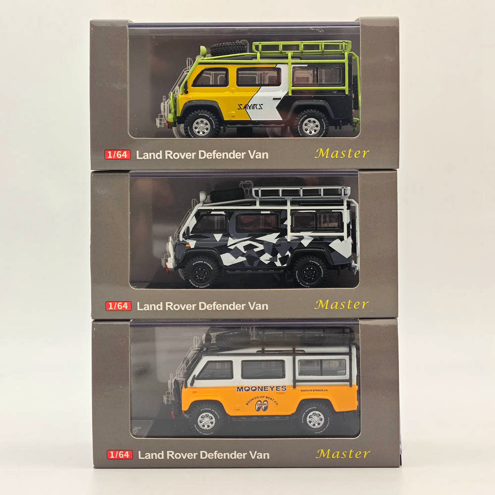 Master 1:64 Land Rover Defender Van Diecast Jouets Modèles de Voitures Miniatures Hobby Cadeaux à Collectionner Moon Eye