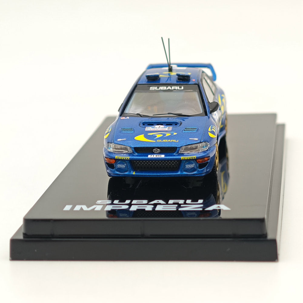 1/64 Hobby Japan SUBARU IMPREZA WRC 1997 #3 TOUR DE CORSE(Winner) Blue Diecast
