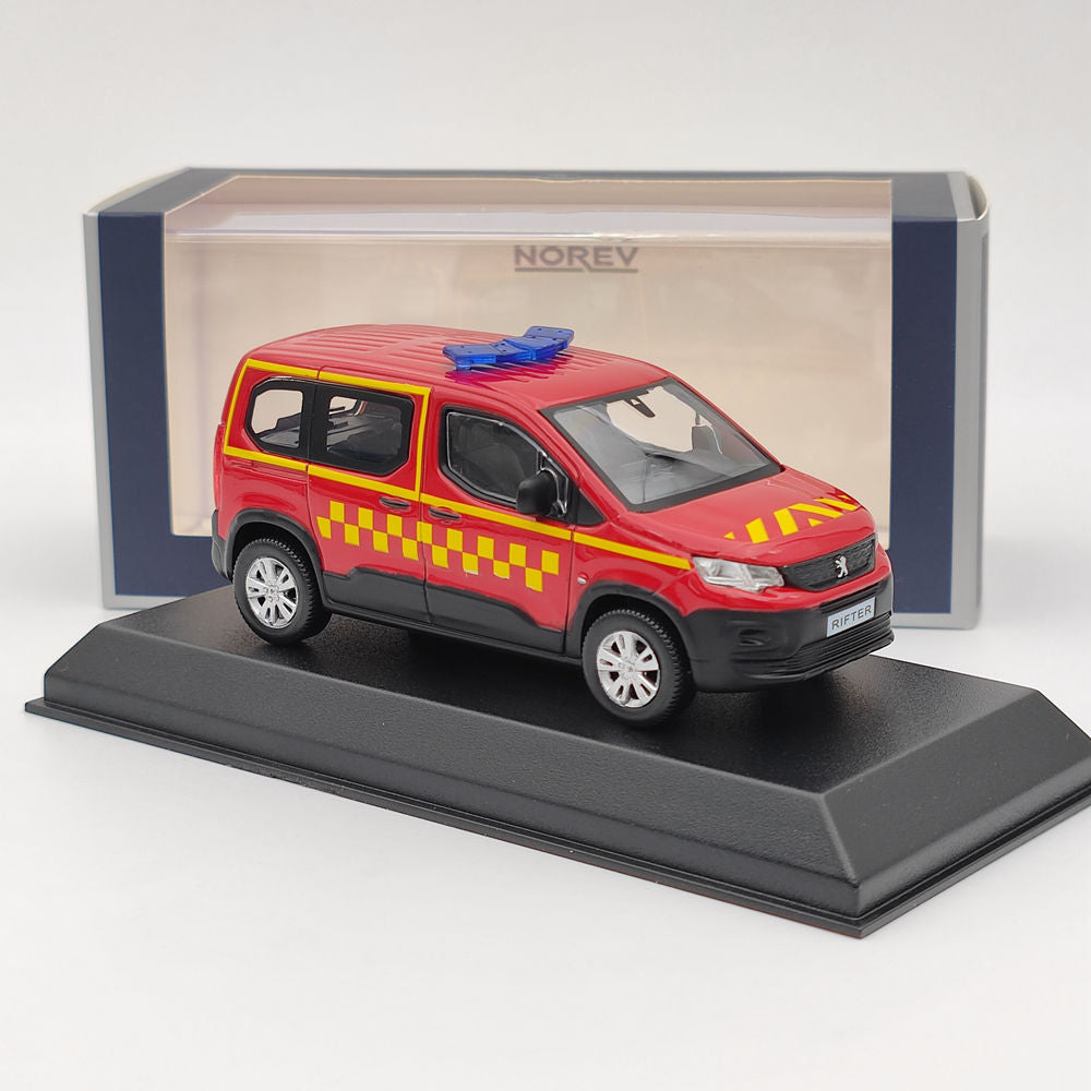 1/43 Norev Peugeot Rifter Secours médical moulé sous pression modèles voiture cadeau de noël rouge