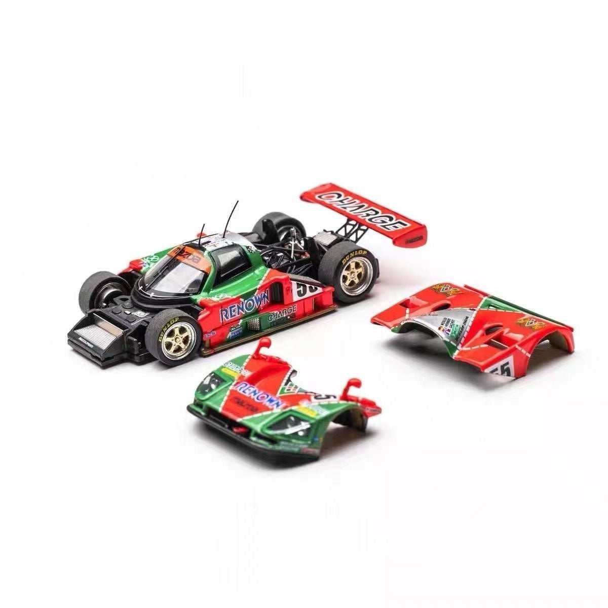 MH 1:64 Mazda 787B Le Mans Winner Diecast Model Front/Rear Removable Collectible