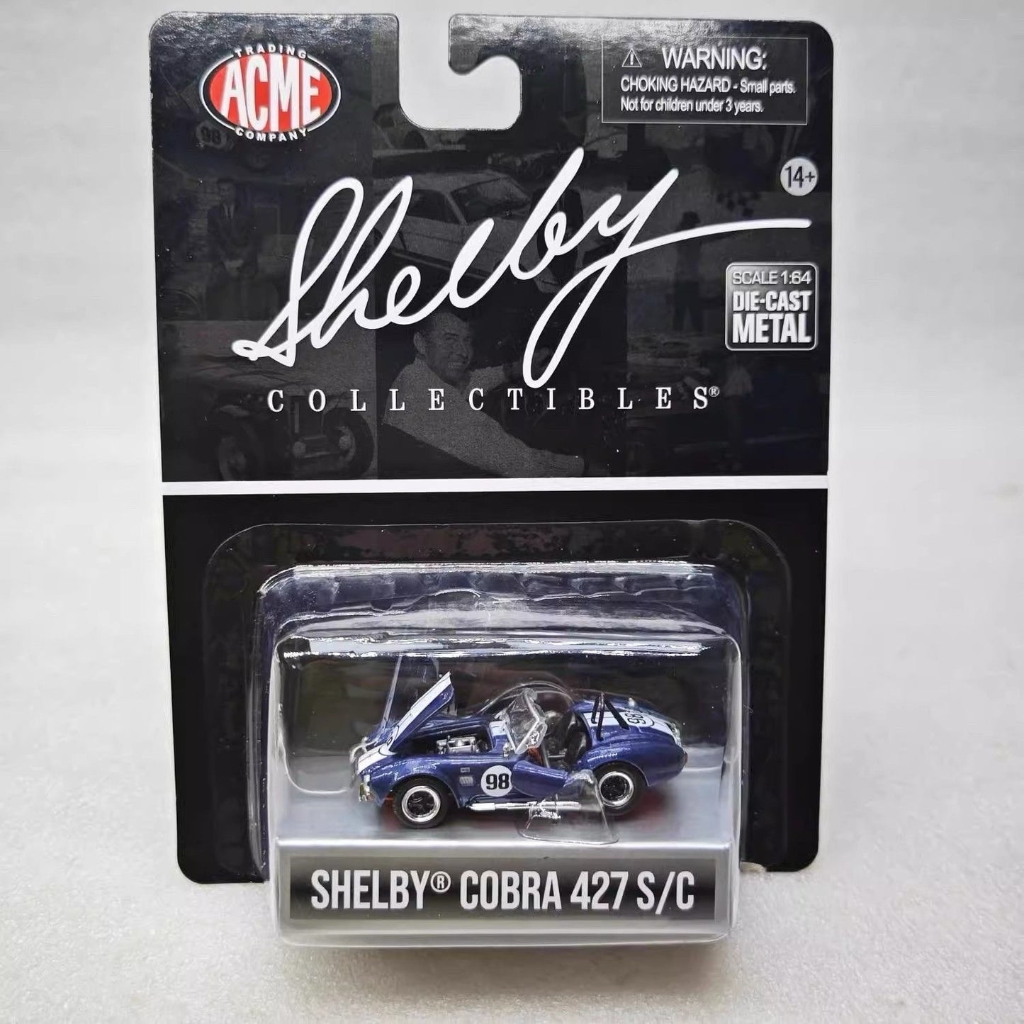 ACME 1:64 SHELBY COBRA 427 S/C #98 Collectible Blue Model Car Diecast Replica Gifts
