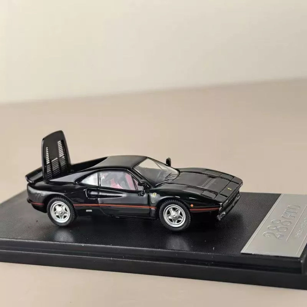 Hone Model 1/64 Ferrari 288 GTO Modèles moulés sous pression Miniature de voiture Collection limitée