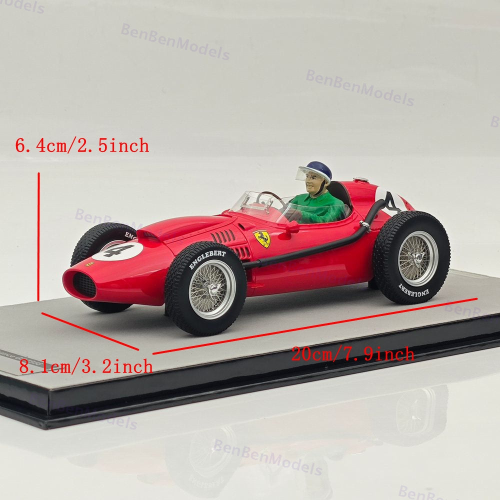 Tecno 1/18 Ferrari Dino 246 F1 Winner France GP 1958 M.Hawthorn #4 TMD18-116C